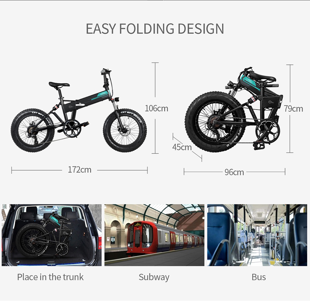 Refurbished FIIDO M1 Pro 12.8Ah 48V 500W 20 Inches Folding Moped Bicycle 40km/h Top Speed 130KM Mileage Range Electric Bike