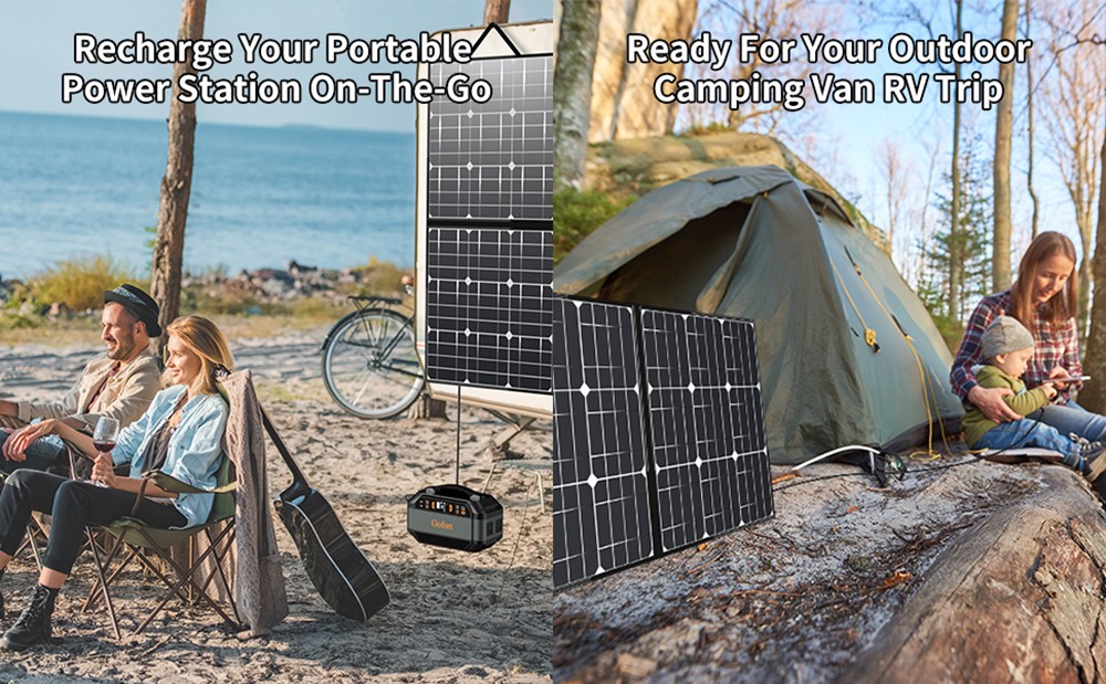 Flashfish SP18V 100W Portable Solar Panel
