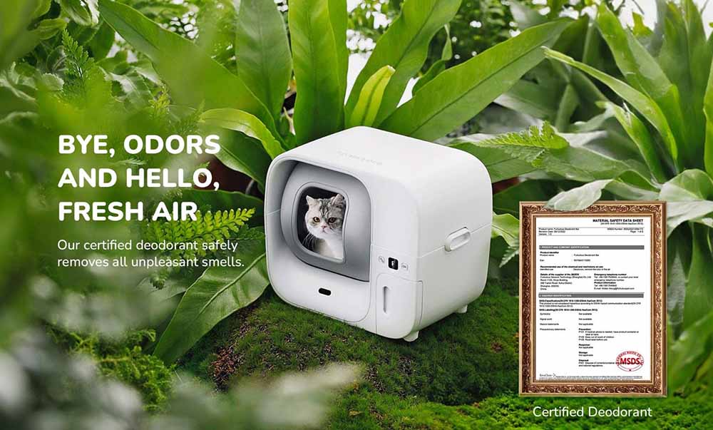 Furbulous Auto-Pack & Seal Cat Litter Box, Self Cleaning & Refilling, Huge Capacity, Smart App, Quiet Operation