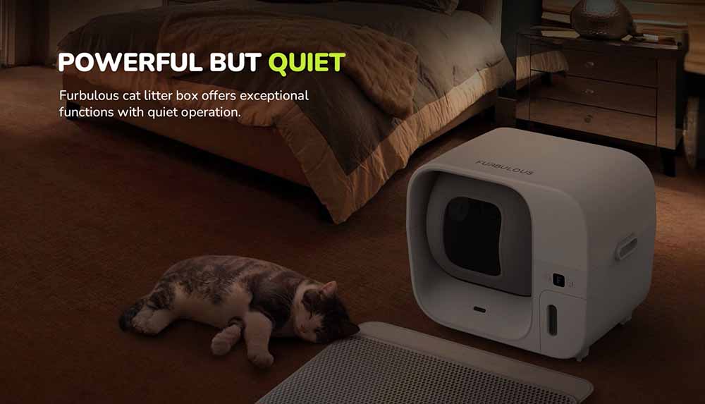 Furbulous Auto-Pack & Seal Cat Litter Box, Self Cleaning & Refilling, Huge Capacity, Smart App, Quiet Operation