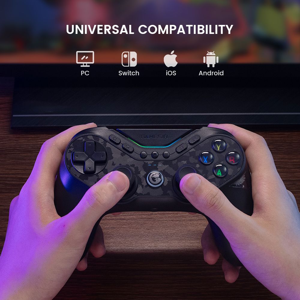GameSir Tarantula Pro Gaming Controller, Wired/Bluetooth/Wireless Connection, Mag-Res TMR Sticks, Gyroscope & NFC Supported, RGB Lights, Compatible with PC/Switch/iOS/Android/Steam - Standard Edition
