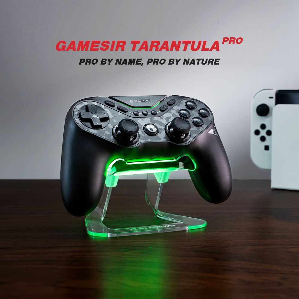 GameSir Tarantula Pro Gaming Controller, Wired/Bluetooth/Wireless Connection, Mag-Res TMR Sticks, Gyroscope & NFC Supported, RGB Lights, Compatible with PC/Switch/iOS/Android/Steam - Standard Edition