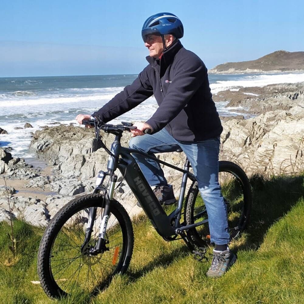 HAVSCO-27.5 Electric Bike, 250W Motor, 36V 12.5Ah Battery, 27.5*2.1-inch Tires, 25km/h Max Speed, 96km Range, Torque Sensors, Disc Brake, Suspension Front Fork, Shimano 7-Speed, LCD Display