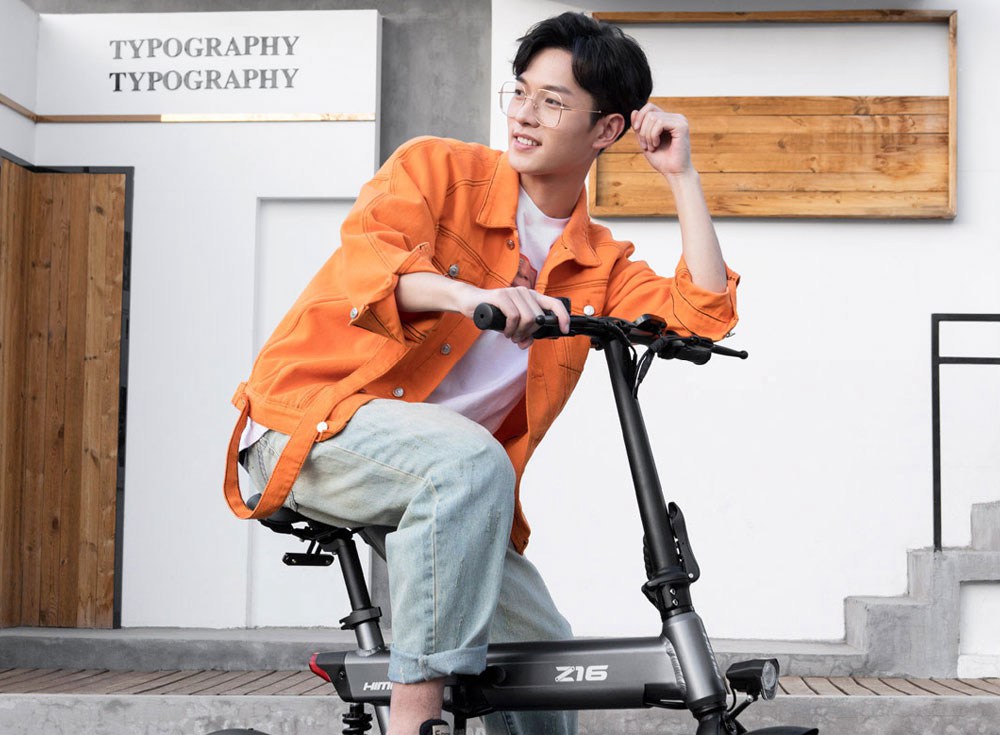 Refurbished HIMO Z16 Electric Bicycle Folding design White