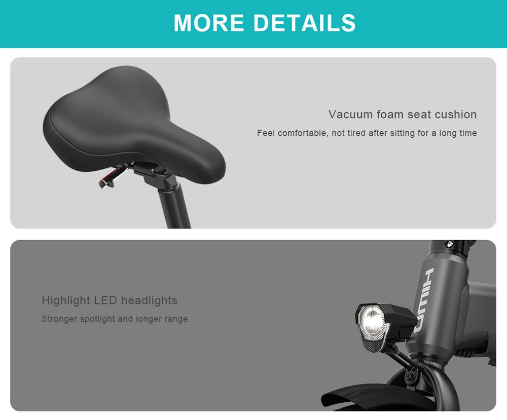 Refurbished HIMO Z16 Electric Bicycle Folding design White