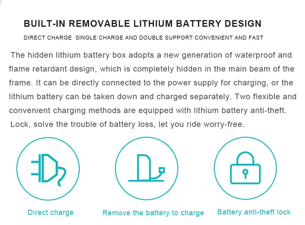 Refurbished HIMO Z16 Electric Bicycle Folding design White