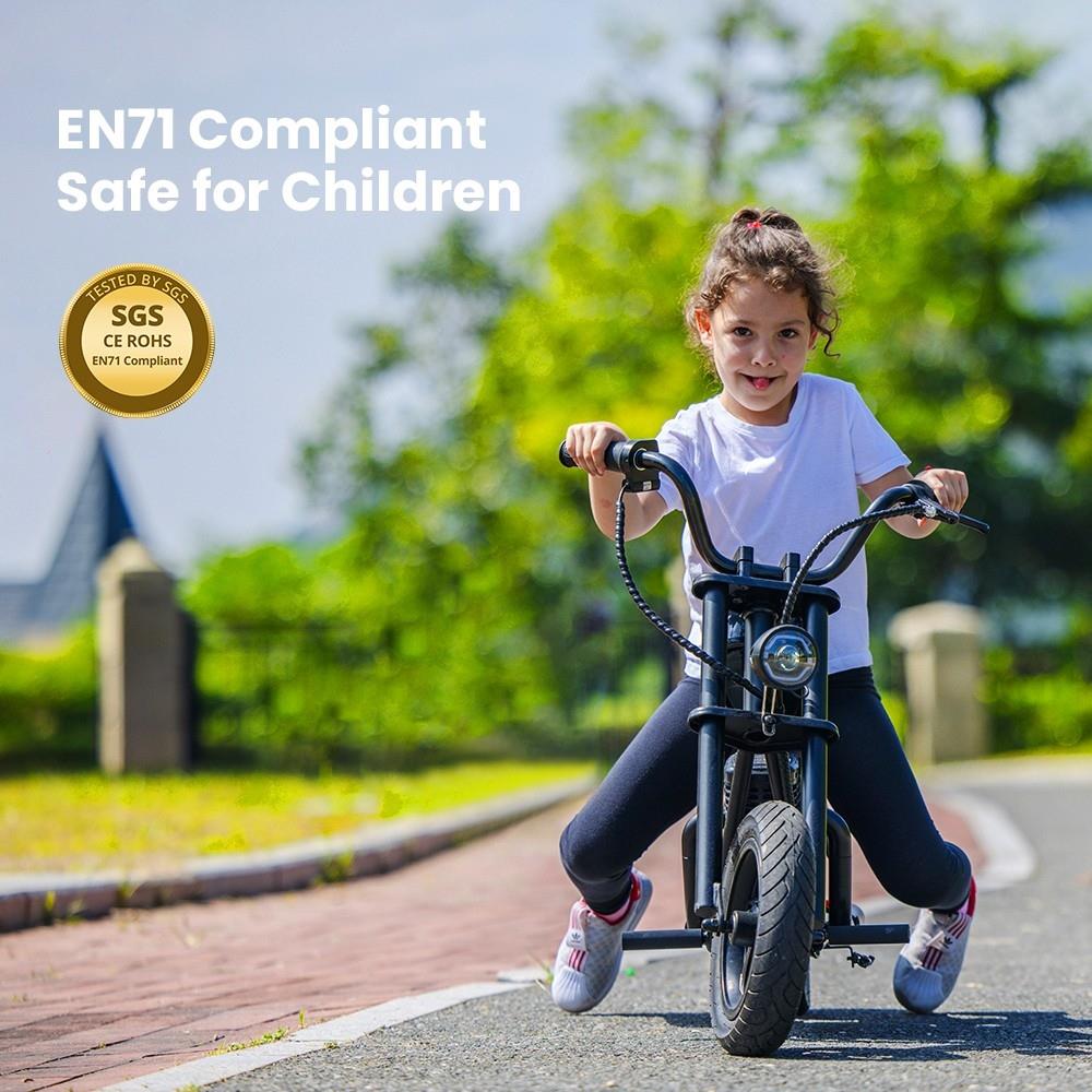 Refurbished HYPER GOGO Cruiser 12 Electric Chopper Motorcycle for Kids 24V 5.2Ah 160W with 12'x3' Tires, 12KM Top Range - Orange