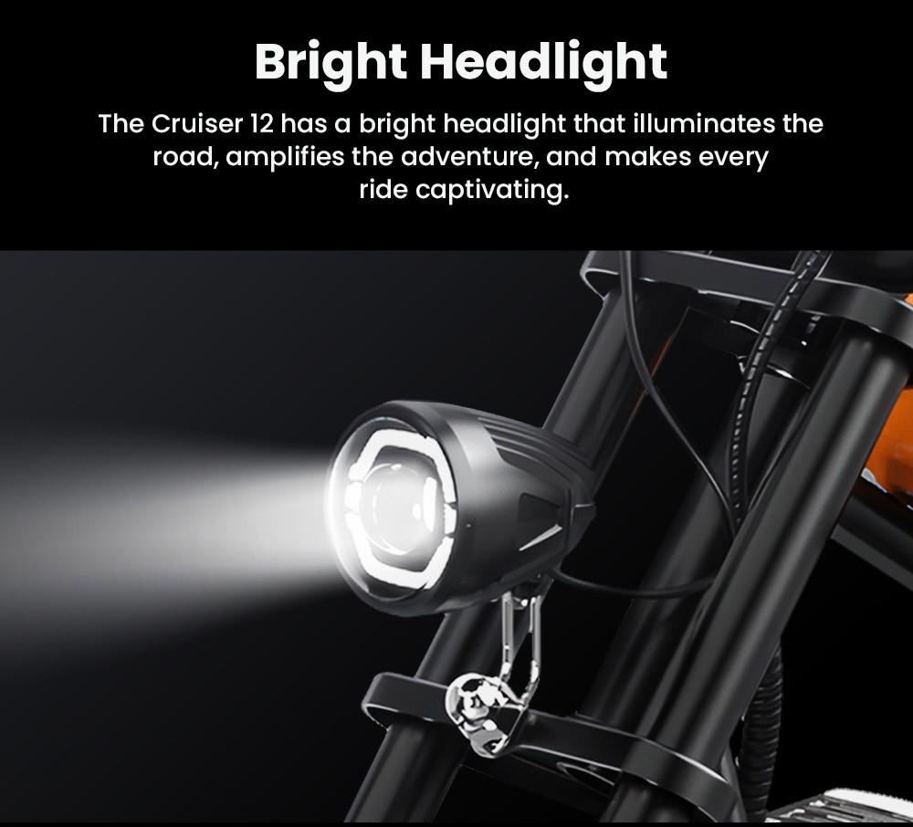 Refurbished HYPER GOGO Cruiser 12 Electric Chopper Motorcycle for Kids 24V 5.2Ah 160W with 12'x3' Tires, 12KM Top Range - Orange