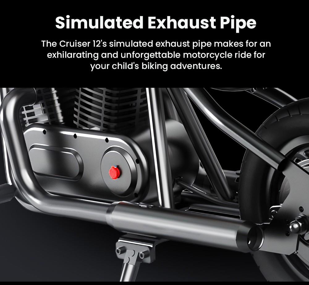 Refurbished HYPER GOGO Cruiser 12 Electric Chopper Motorcycle for Kids 24V 5.2Ah 160W with 12'x3' Tires, 12KM Top Range - Orange