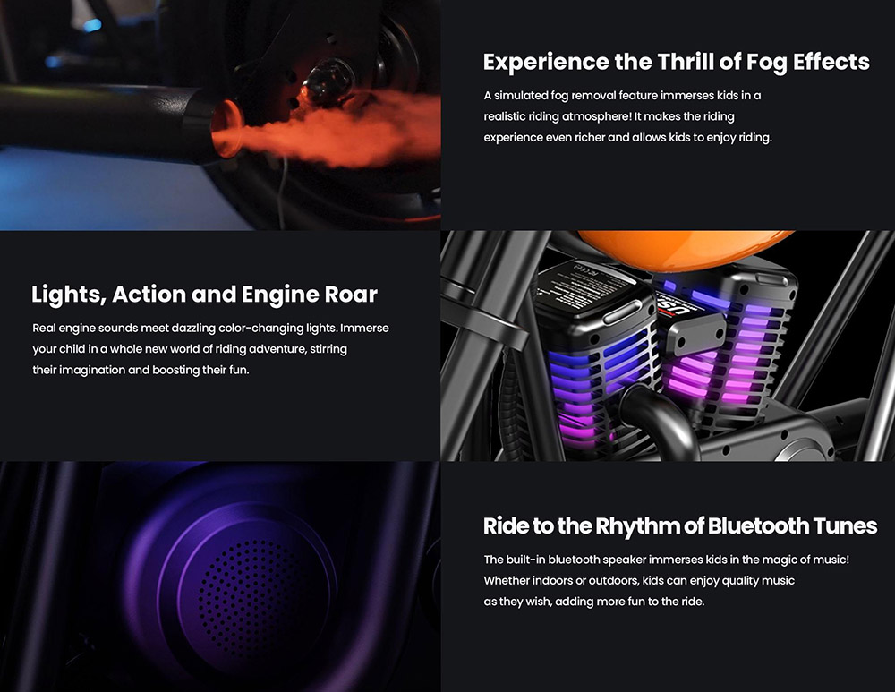 Refurbished HYPER GOGO Pioneer 12 Plus Electric Chopper Motorcycle for Kids-Orange 24V 5.2Ah 160W with 12'x3' Tires, 12KM Top Range