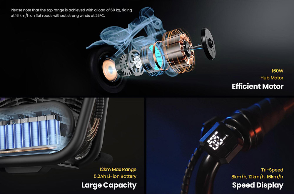 Refurbished HYPER GOGO Pioneer 12 Plus Electric Chopper Motorcycle for Kids-Orange 24V 5.2Ah 160W with 12'x3' Tires, 12KM Top Range