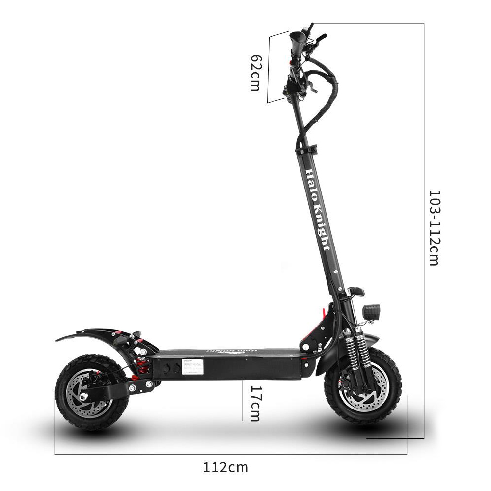 Refurbished Halo Knight T104 Off Road Electric Scooter 52V 2000W 28Ah Battery 60km Range 65km/h Max Speed 150kg Load