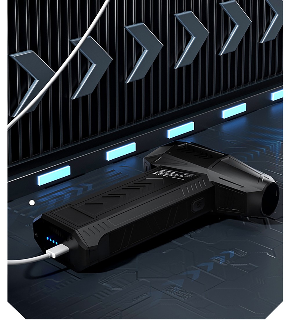 JARVIS X11 Violent Turbo Fan, 130,000RPM Brushless Motor, Type-C Charge, 3000mAh Battery Capacity, Three Wind Speeds