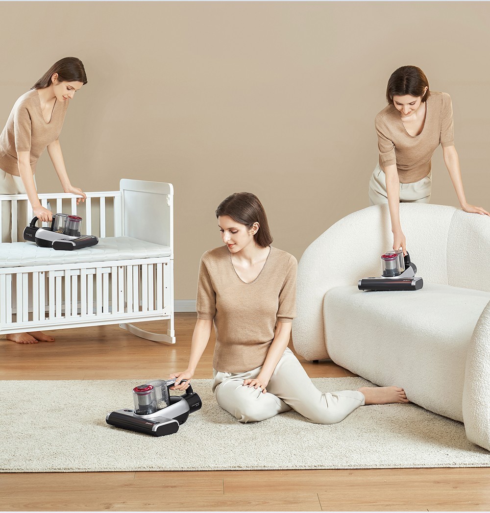 Refurbished JIMMY BD7 Pro Cordless Double Cup Anti-mite Vacuum Cleaner, 245mm Suction Inlet, 0.5L Dust Cup, Smart Dust Sensor