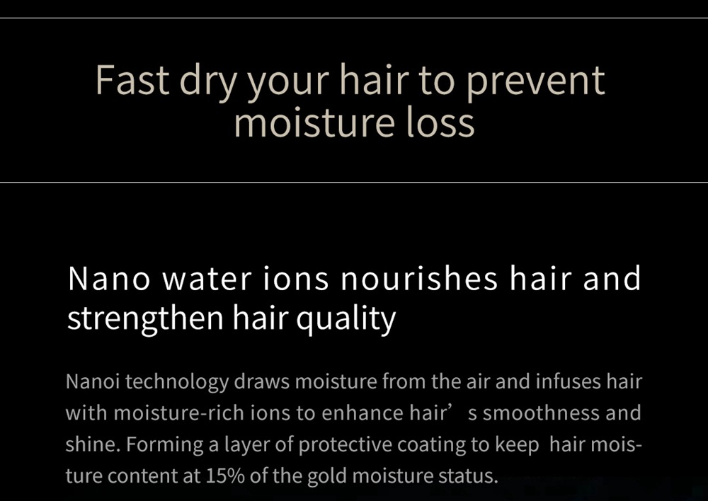 Refurbished JIMMY F6 1800W Hair Dryer, Nano Ultrasonic Technology, Fast Drying to Prevent Moisture Loss - Purple