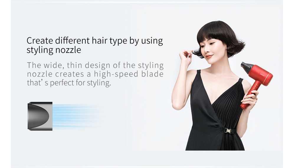 Refurbished JIMMY F6 1800W Hair Dryer, Nano Ultrasonic Technology, Fast Drying to Prevent Moisture Loss - Purple