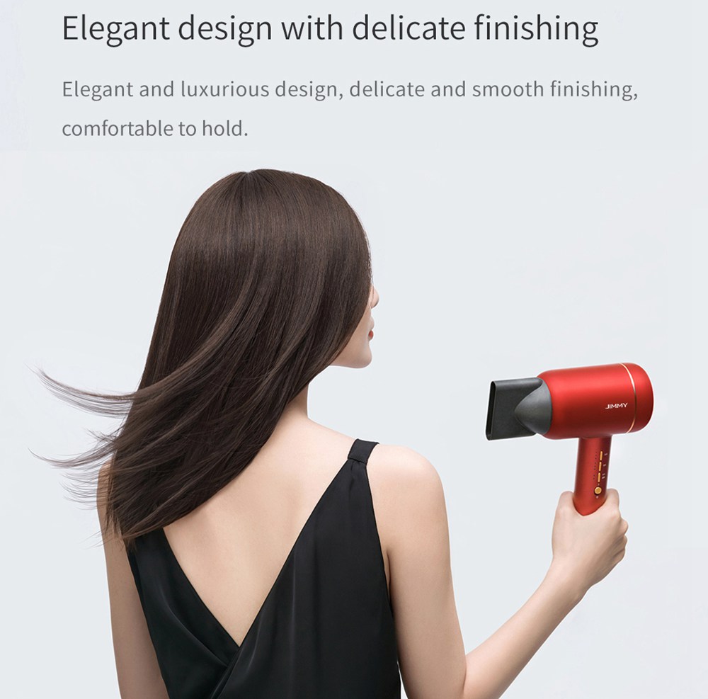 Refurbished JIMMY F6 1800W Hair Dryer, Nano Ultrasonic Technology, Fast Drying to Prevent Moisture Loss - Purple