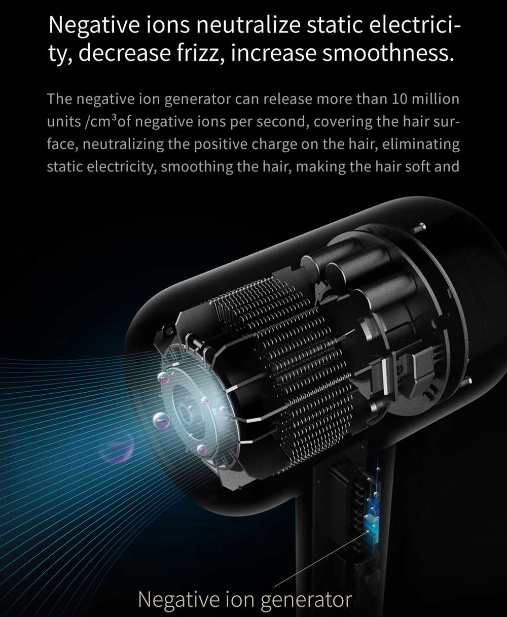 Refurbished JIMMY F6 1800W Hair Dryer, Nano Ultrasonic Technology, Fast Drying to Prevent Moisture Loss - Ruby Red