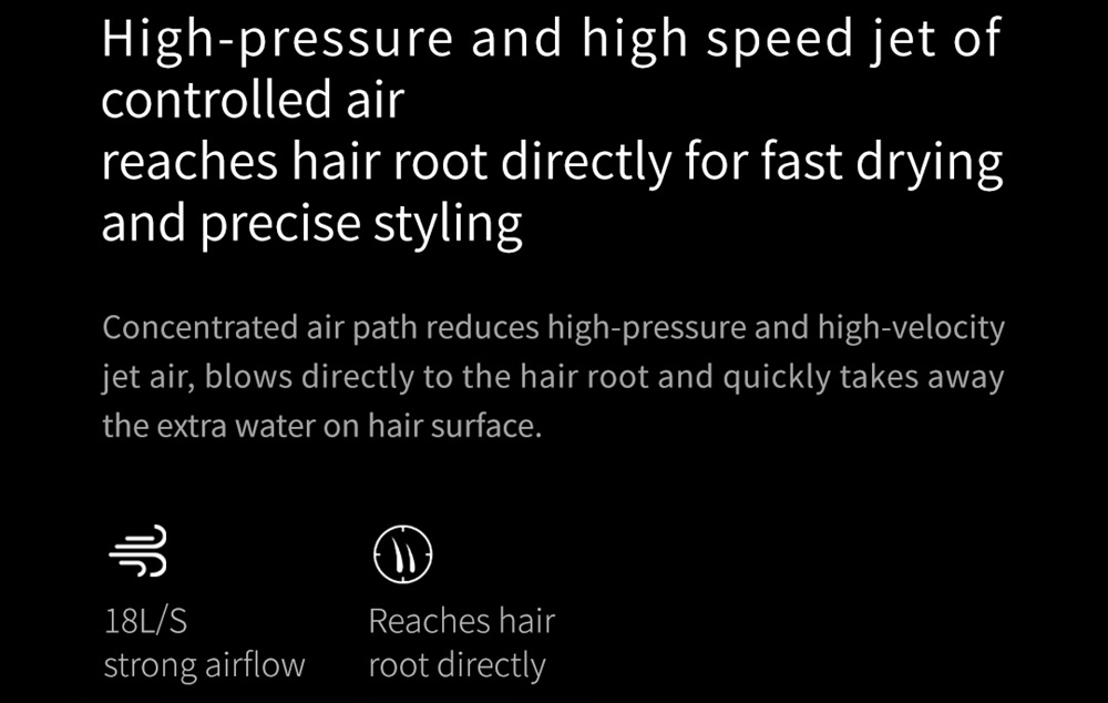 Refurbished JIMMY F6 1800W Hair Dryer, Nano Ultrasonic Technology, Fast Drying to Prevent Moisture Loss - Ruby Red