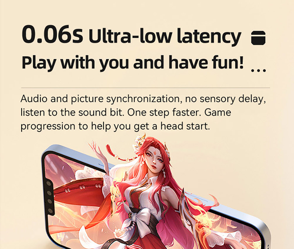 K1 Smart Touchscreen Bluetooth Earphones, Call Information Notification, ENC Call Noise Cancellation, Personalized Screensavers, Game Mode, Bluetooth 5.3, Up to 30 Hours Autonomy - White