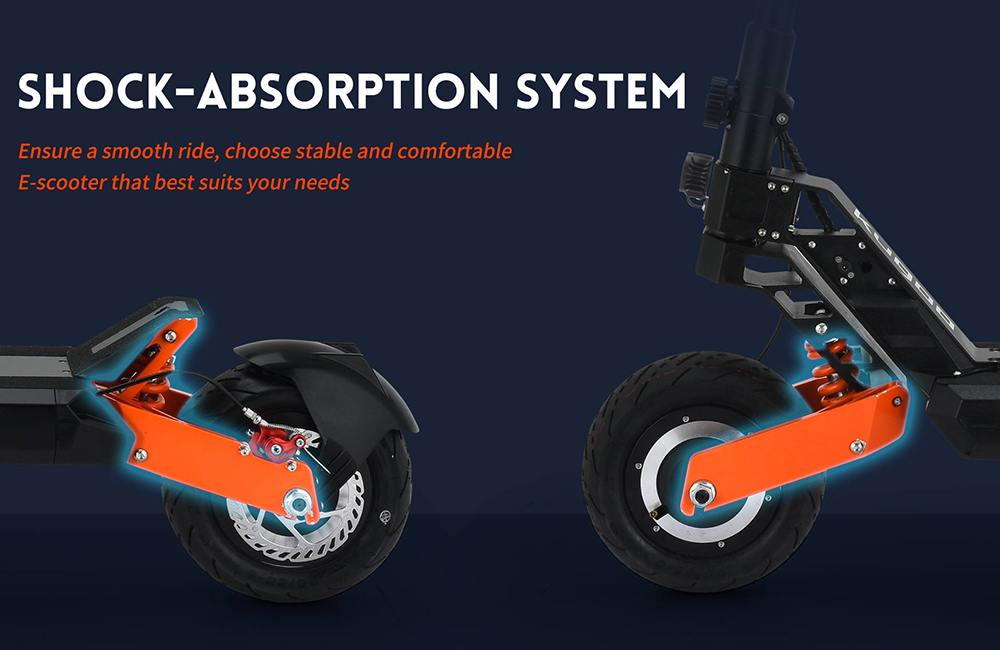 KUGOO G2 MAX Electric Scooter, 10' Pneumatic Tires 1500W Motor 48V 21Ah Battery 55km/h Max Speed 80km Range