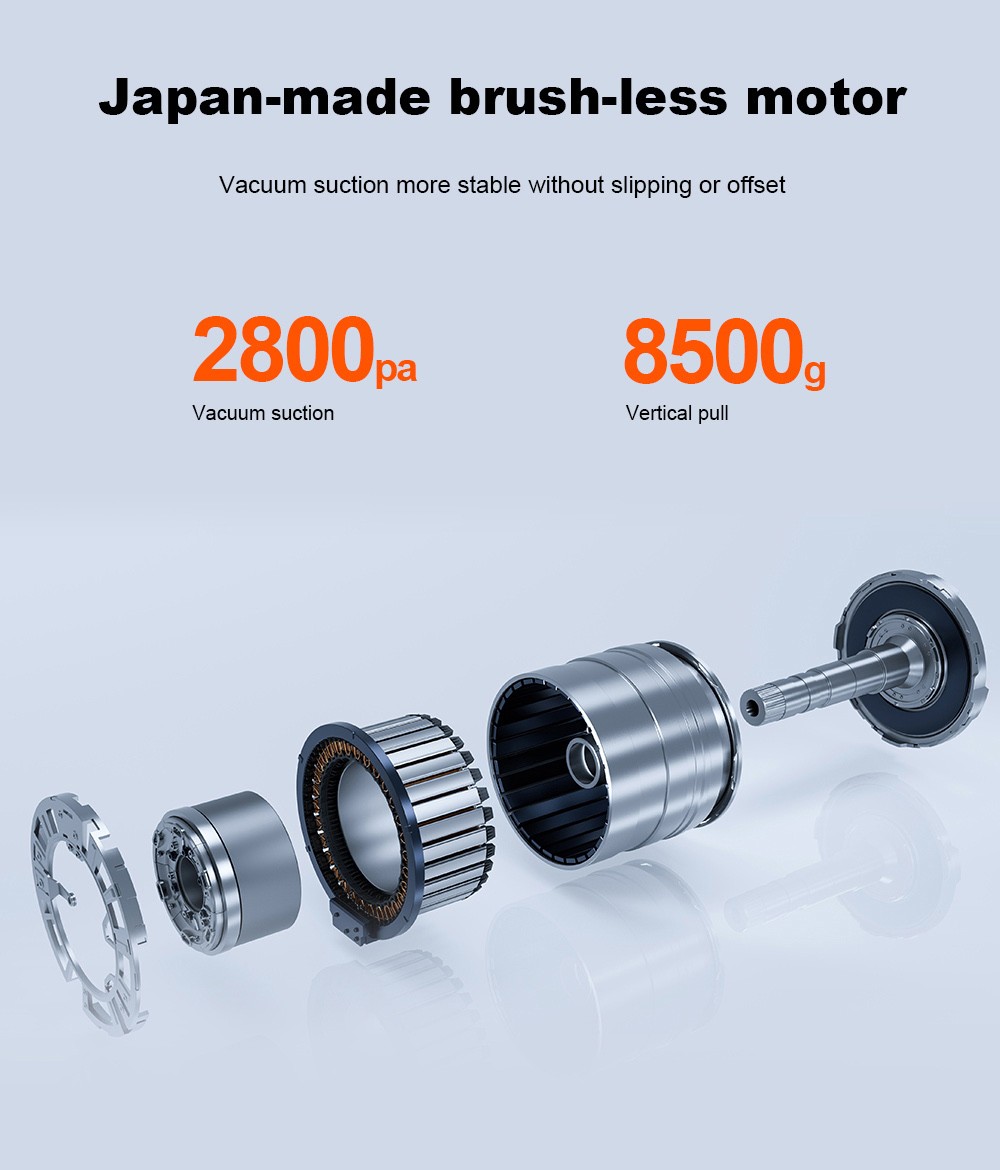 Refurbished Liectroux HCR-09 Window Cleaning Robot, 2800Pa Suction, 3 Auto Cleaning Modes, UPS Function, Edge Detection