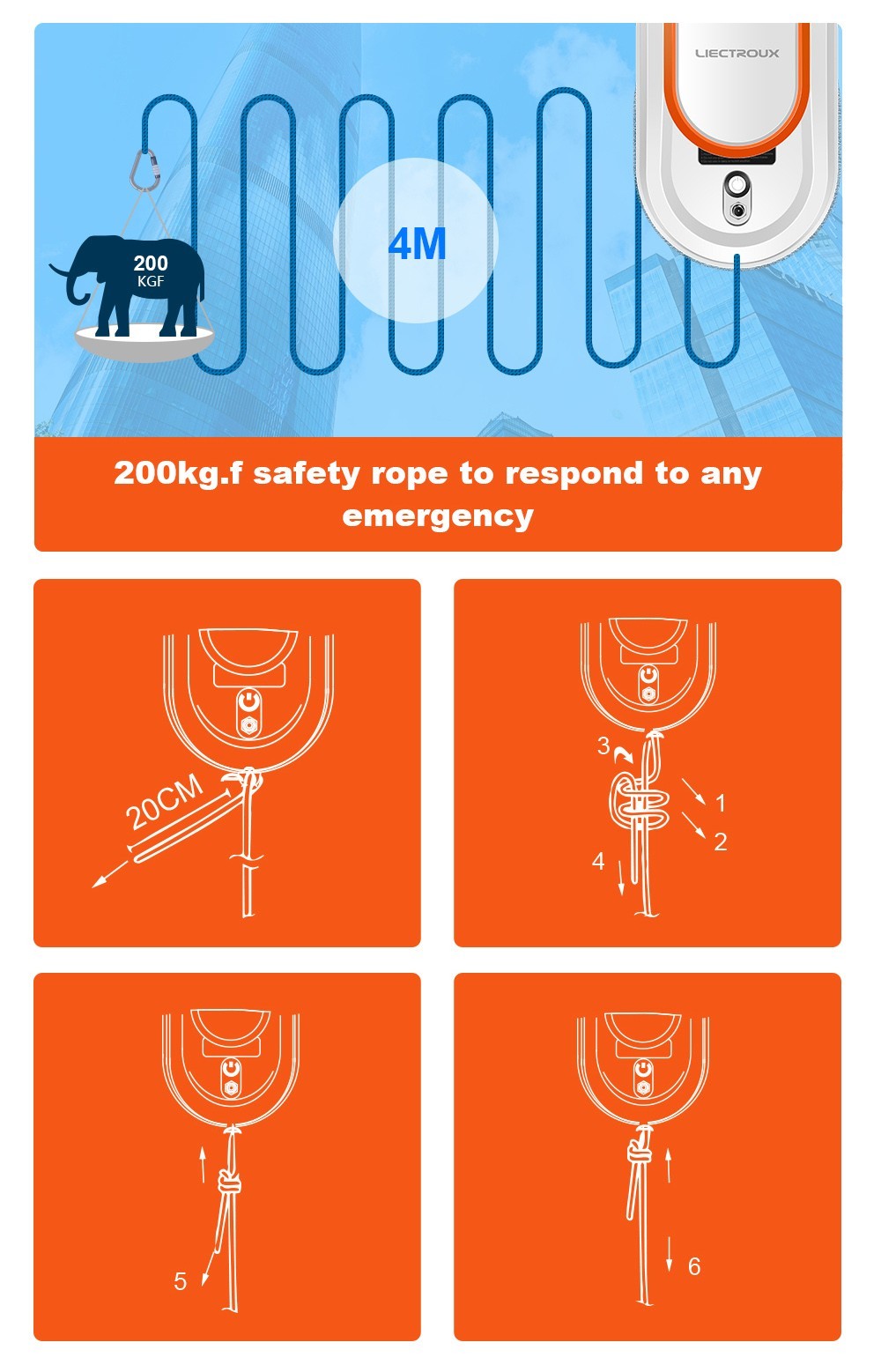 Refurbished Liectroux HCR-09 Window Cleaning Robot, 2800Pa Suction, 3 Auto Cleaning Modes, UPS Function, Edge Detection