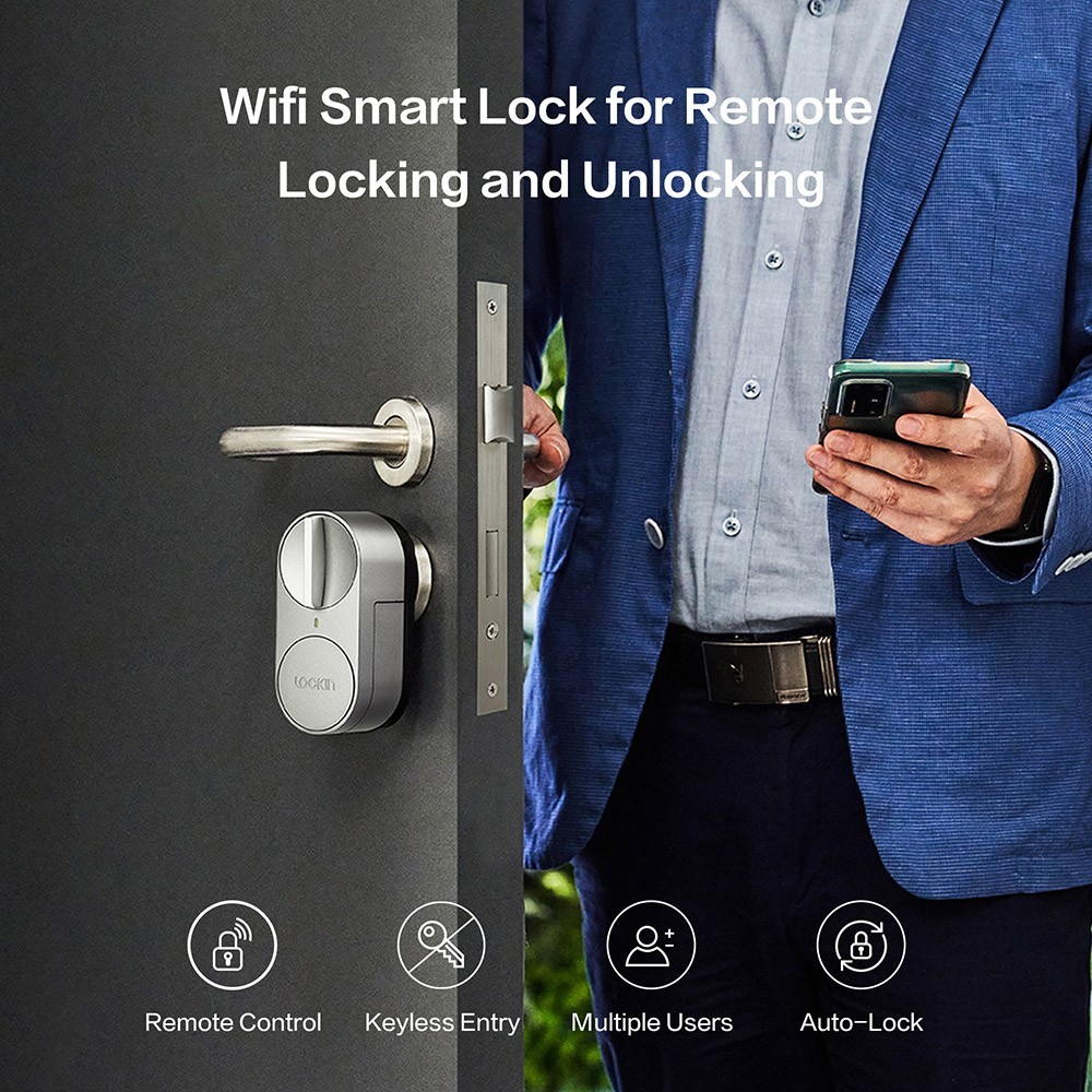 Refurbished Lockin G30 Smart Door Lock, 3-in-1 Fingerprints App Control Passwords Unlock