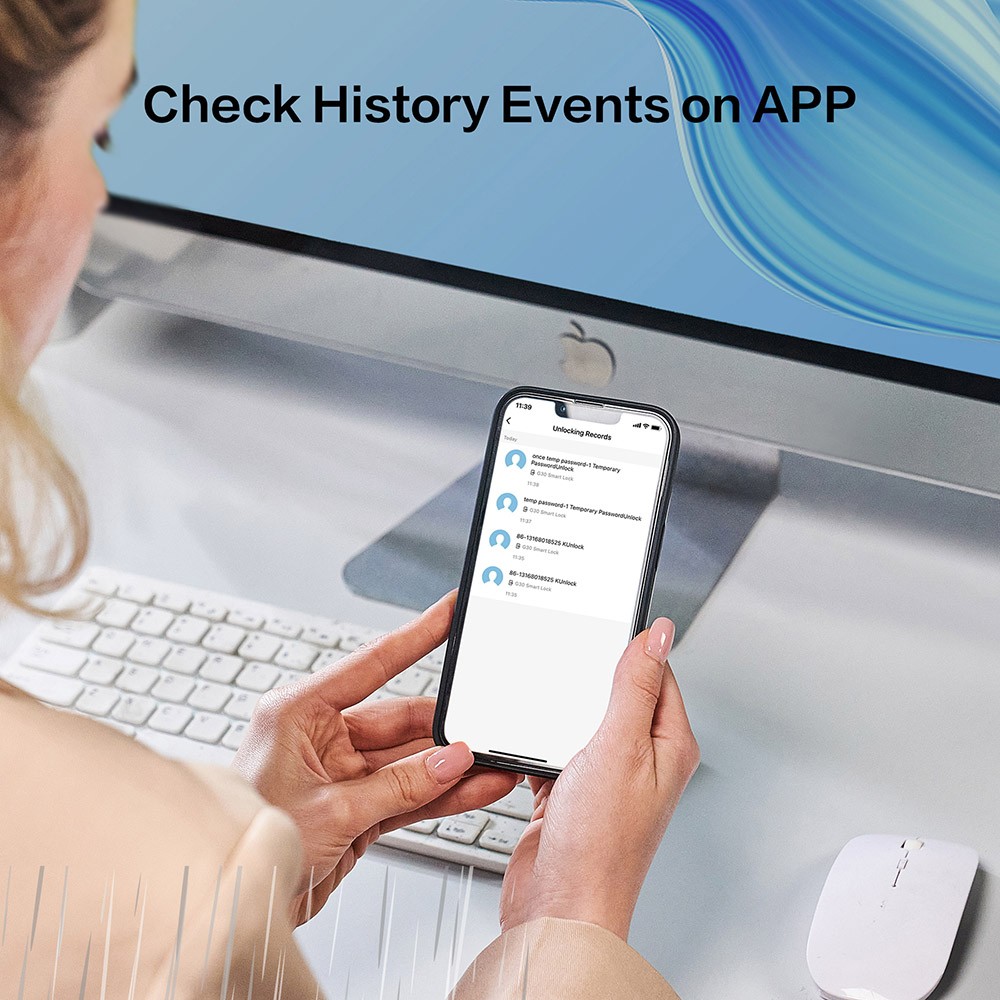 Refurbished Lockin G30 Smart Door Lock, 3-in-1 Fingerprints App Control Passwords Unlock