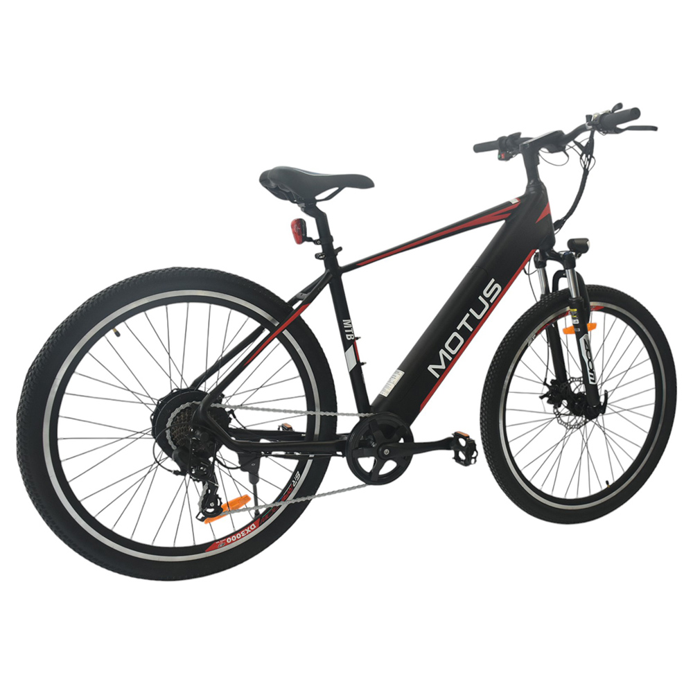 MOTUS1626 Electric Bike, 250W Motor, 36V 12.5AH Battery, 27.5*2.1-inch Tires, 25km/h Max Speed, Disc Brake, Suspension Front Fork, Shimano 7-speed