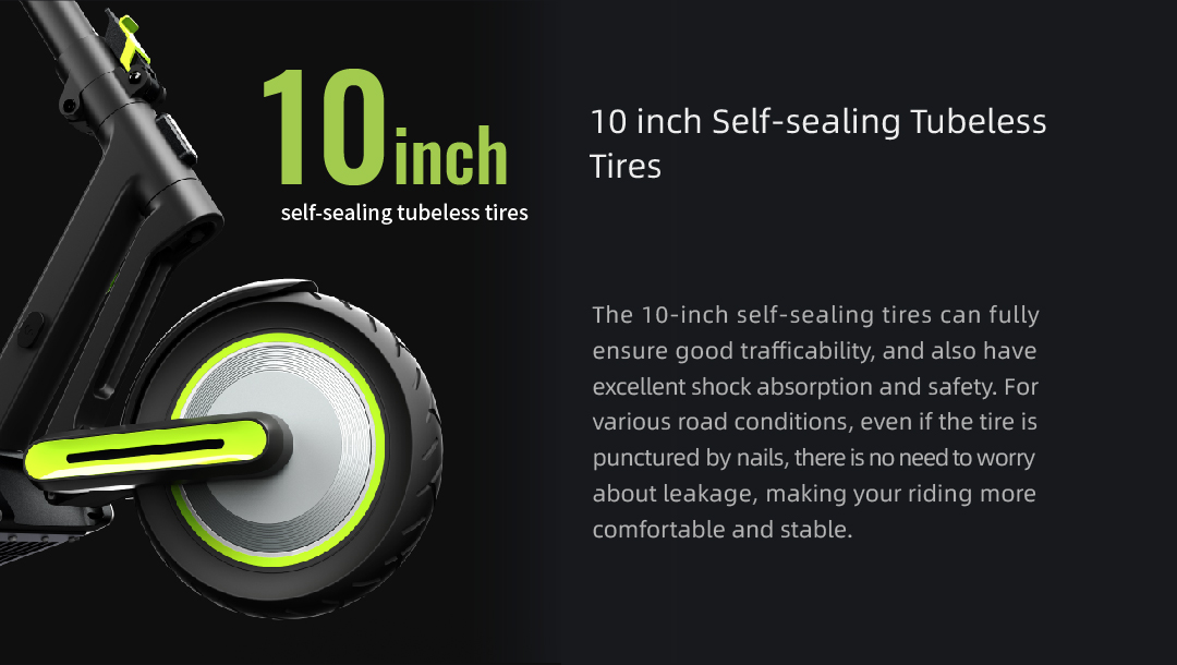 NAVEE S65 Electric Scooter 10 Inch Pneumatic Tire 48V 500W Motor 65km Mileage 25km/h Max Speed