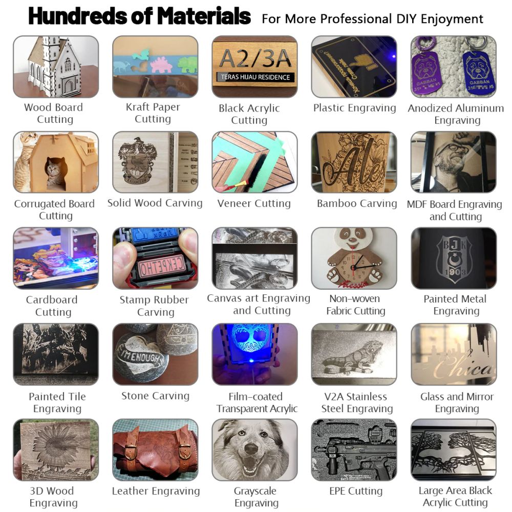 Refurbished NEJE 3 MAX Laser Engraver with A40640 Dual Laser Beam Module Kit - 460x810mm - NEJE WIN Software + Android App Control