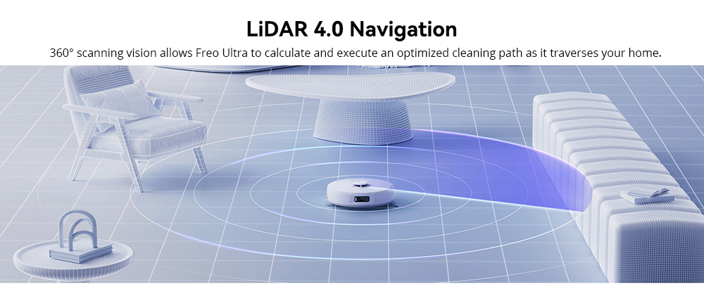 Refurbished Narwal Freo X Ultra Robot Vacuum Cleaner, 8200Pa Suction, 210min Runtime, Tri-Laser Navigation, Zero-Tangling Floating Brush, 1L Disposable Bag, 7-week Dust Storage