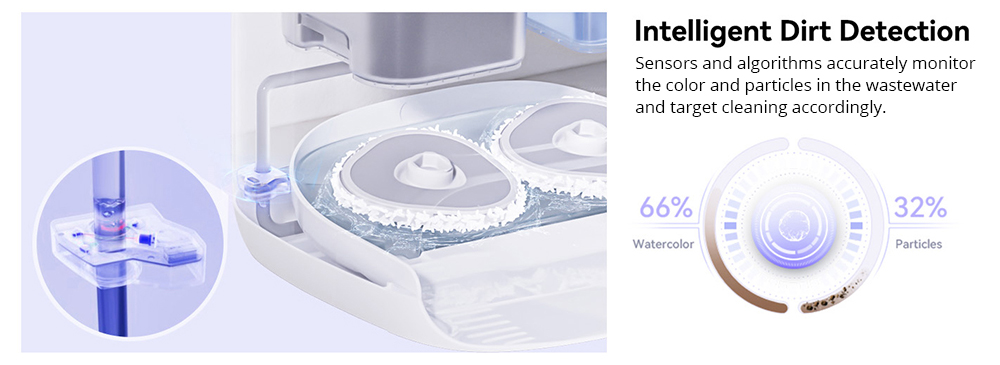 Refurbished Narwal Freo X Ultra Robot Vacuum Cleaner, 8200Pa Suction, 210min Runtime, Tri-Laser Navigation, Zero-Tangling Floating Brush, 1L Disposable Bag, 7-week Dust Storage