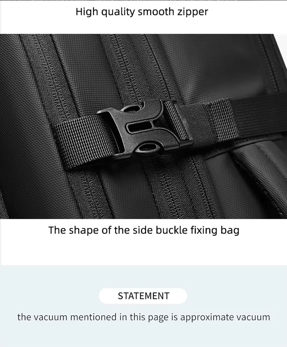 Outwalk 7767 Waterproof Travel Laptop Backpack, with USB Charging Port, Wet & Dry Pocket, Vacuum Compression, Fits 17inch Computer, Extra Large for Men Women