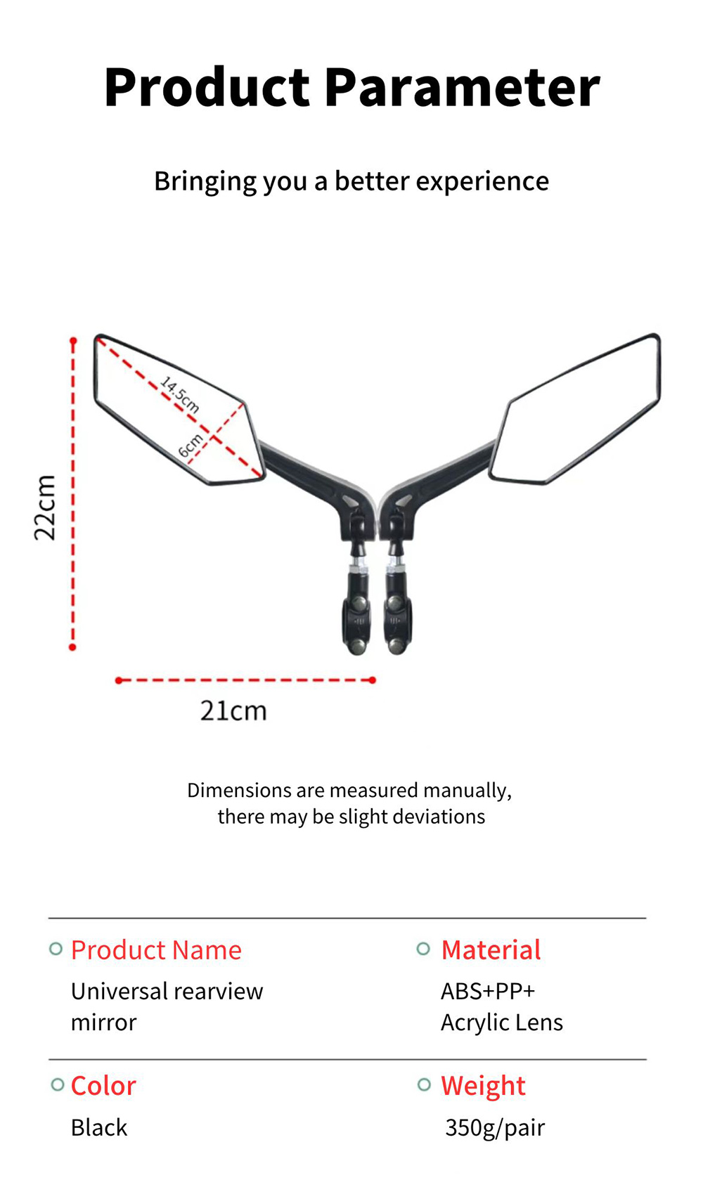 PVY Bike Rearview Mirror