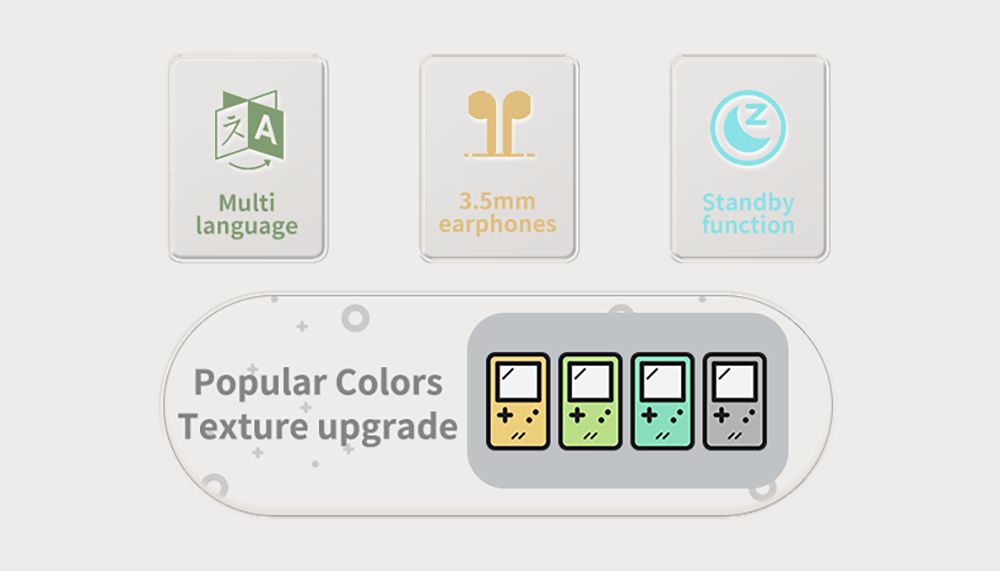 Powkiddy RGB20 Pro Handheld Game Console, Open Source Linux, 3.5-inch 1024*768 IPS Screen, 16GB + 128GB TF Card, Built-in Cavity Speaker, 6 Hours Autonomy, 64-bit 3D Simulators, HD Output - Grey