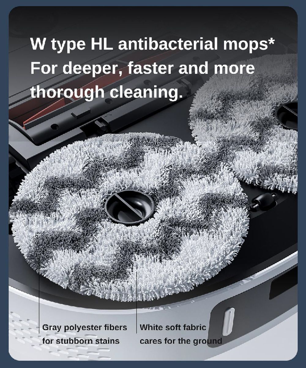 ROIDMI EVA 3-in-1 3200Pa Robot Vacuum, Cleaner Sweeping & Vacuuming & Mopping, Self-Cleaning and Emptying Robot Vacuum