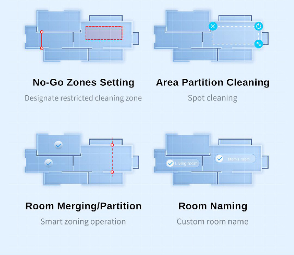 ROIDMI EVA 3-in-1 3200Pa Robot Vacuum, Cleaner Sweeping & Vacuuming & Mopping, Self-Cleaning and Emptying Robot Vacuum