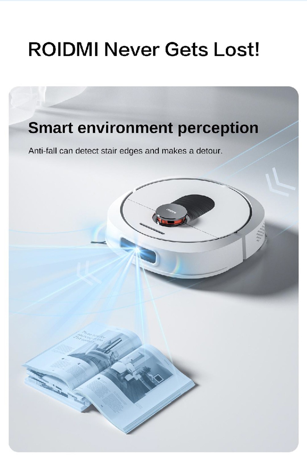 ROIDMI EVA 3-in-1 3200Pa Robot Vacuum, Cleaner Sweeping & Vacuuming & Mopping, Self-Cleaning and Emptying Robot Vacuum
