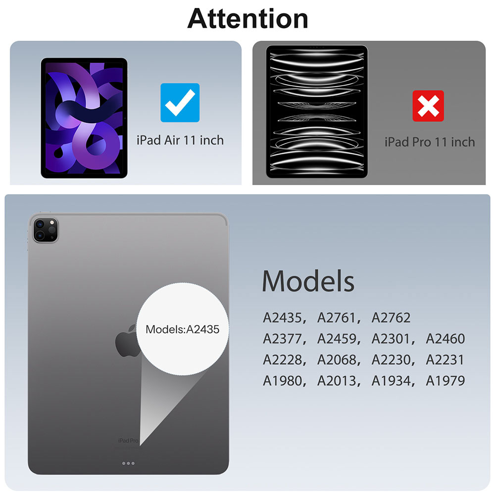 SODI 2 Pack Screen Protector for iPad Air 11 Inch (2024) with 1 Installation Frame