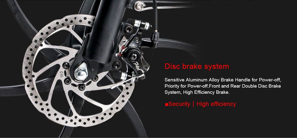 Samebike 20LVXD30 Portable Folding Smart Electric Moped Bike 350W Motor 35km/h Max Speed 20 Inch Tire - Black