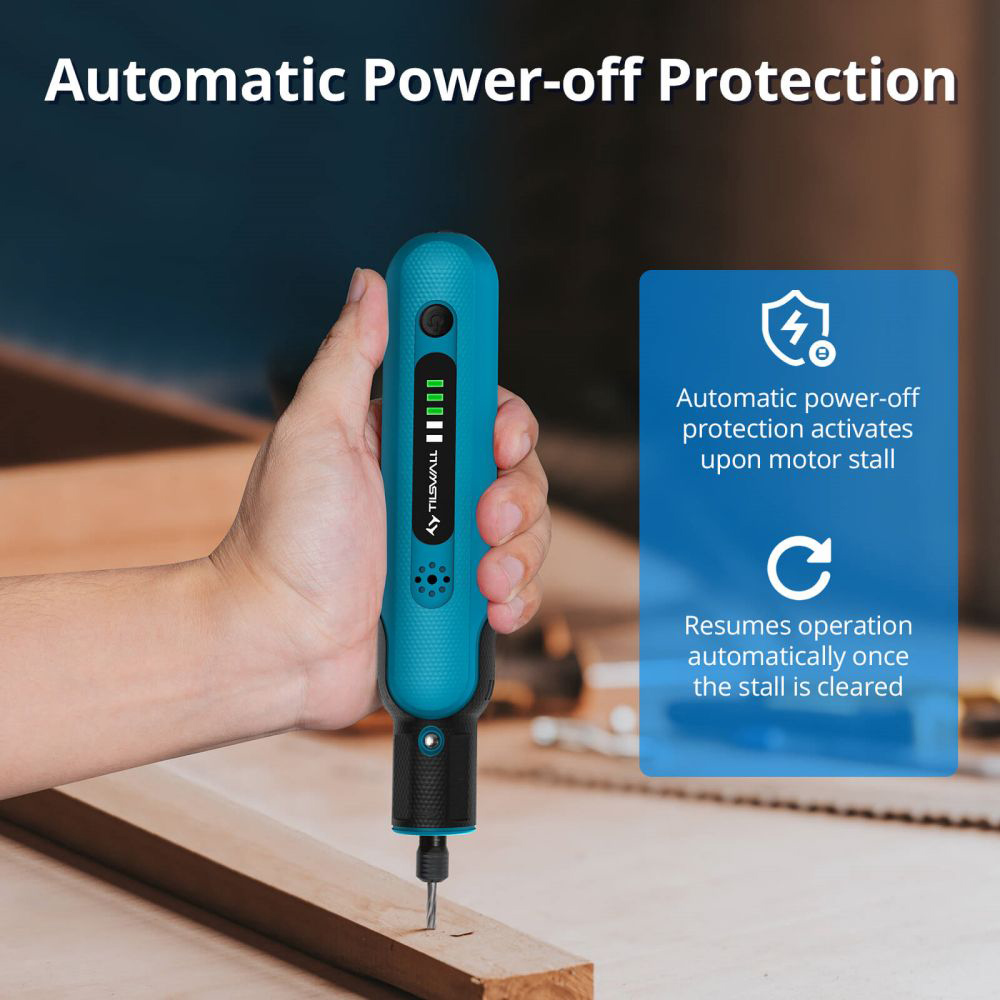 Tilswall W402 8V Cordless Rotary Tool Kit with 105Pcs Accessories