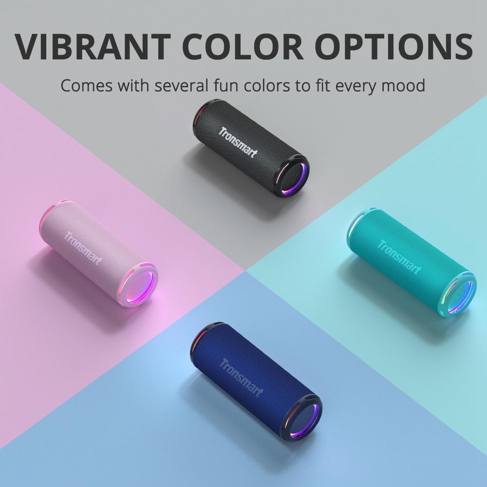 Refurbished Tronsmart T7 Lite 24W Portable Bluetooth Speaker, IPX7 Waterproof, 4000mAh Battery, Bluetooth 5.3 - Blue