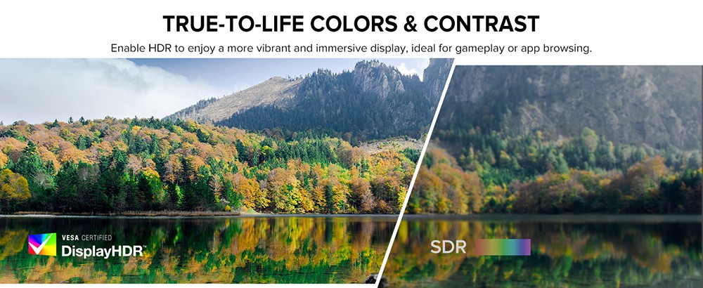 UPERFECT K118 18'' Portable Gaming Monitor, 144Hz Refresh Rate, 2560x1600 QHD IPS Screen, 1000:1 Contrast Ratio, FreeSync, HDR, 100% DCI-P3, Built-in Speaker, 9ms Response Time, Low Blue Light, VESA Mount, 1*Mini HDMI,1*Type-C, 1*Audio Jack - US Plug