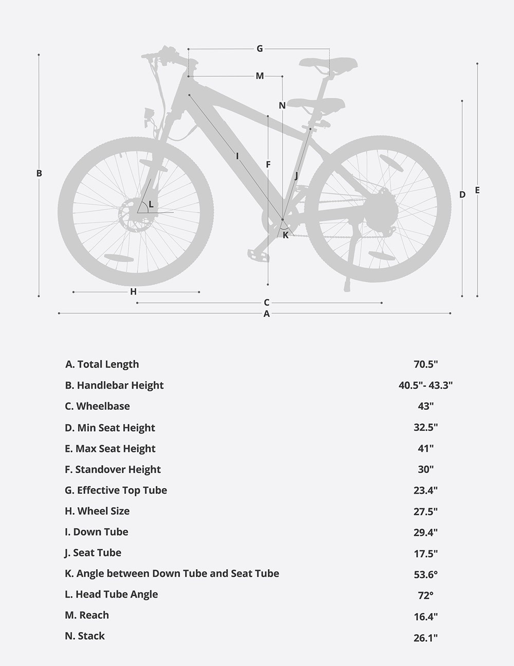 Refurbished VEIO Voy Electric Trekking Bike 36V 13AH 250W Trekking Bike with 100KM Top Range, 7-Speed Gear, Hydraulic Suspension