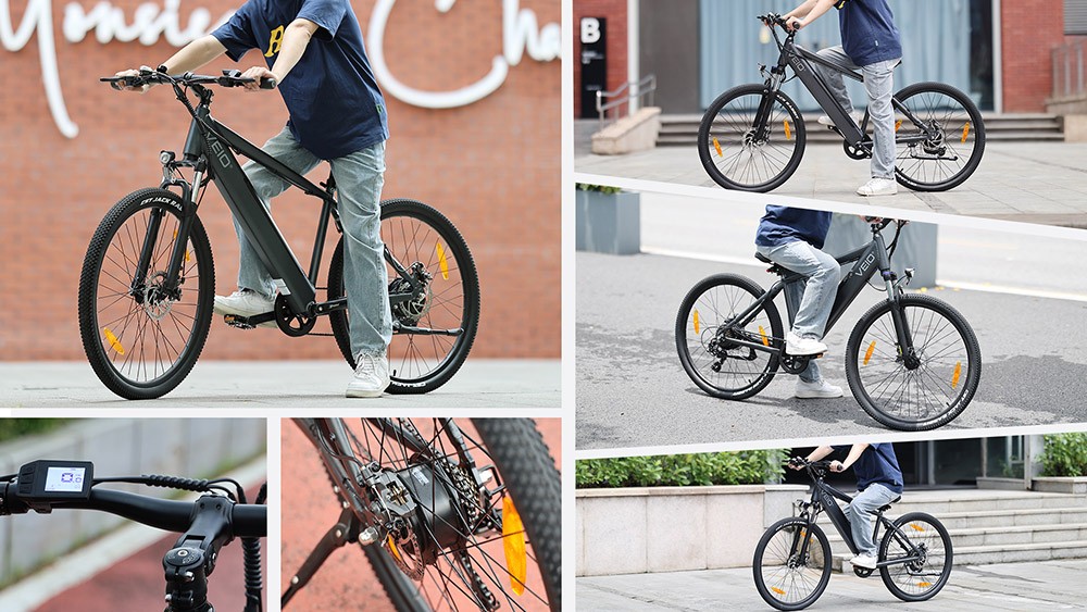 Refurbished VEIO Voy Electric Trekking Bike 36V 13AH 250W Trekking Bike with 100KM Top Range, 7-Speed Gear, Hydraulic Suspension