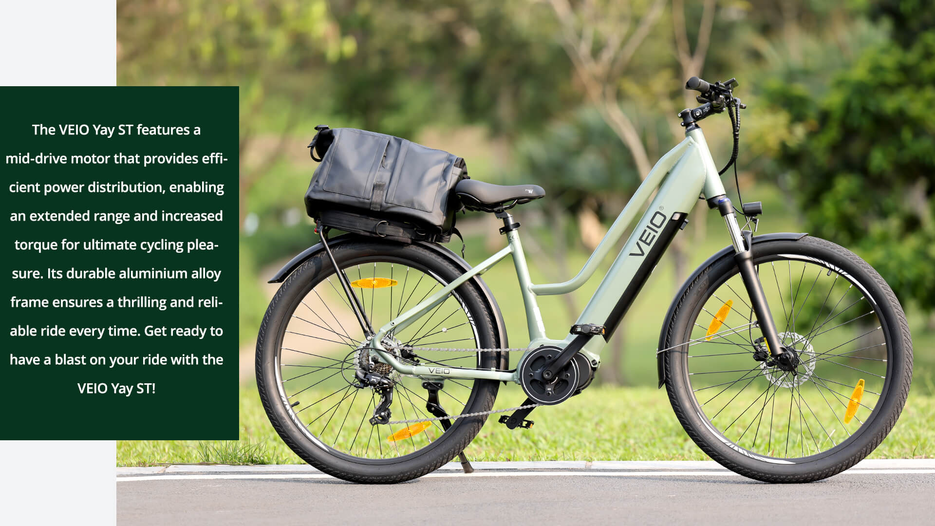 Refurbished Veio Y1 ST Trekking Bike with 27.5'x17' Frame, 250W Mid-Drive Motor, 522Wh Battery & Hydraulic Suspension