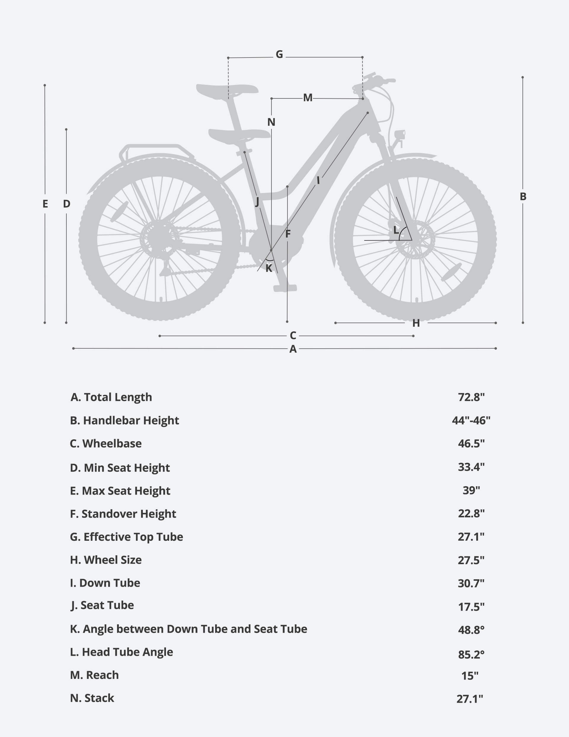 Refurbished Veio Y1 ST Trekking Bike with 27.5'x17' Frame, 250W Mid-Drive Motor, 522Wh Battery & Hydraulic Suspension
