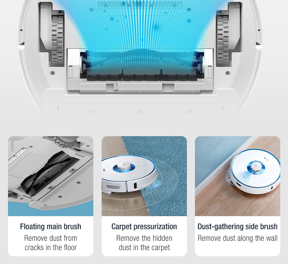 Refurbished VIOMI S9 UV Robot Vacuum Cleaner, Automatic Suction Station, Support MIJIA APP, 5200mAh Battery, 2700Pa Suction